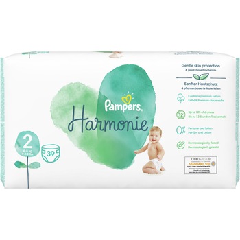 Scutece Pampers Harmonie Marimea 2, 4-8 kg, 39 buc Scutece Pampers Harmonie Marimea 2, 4-8 kg, 39 buc