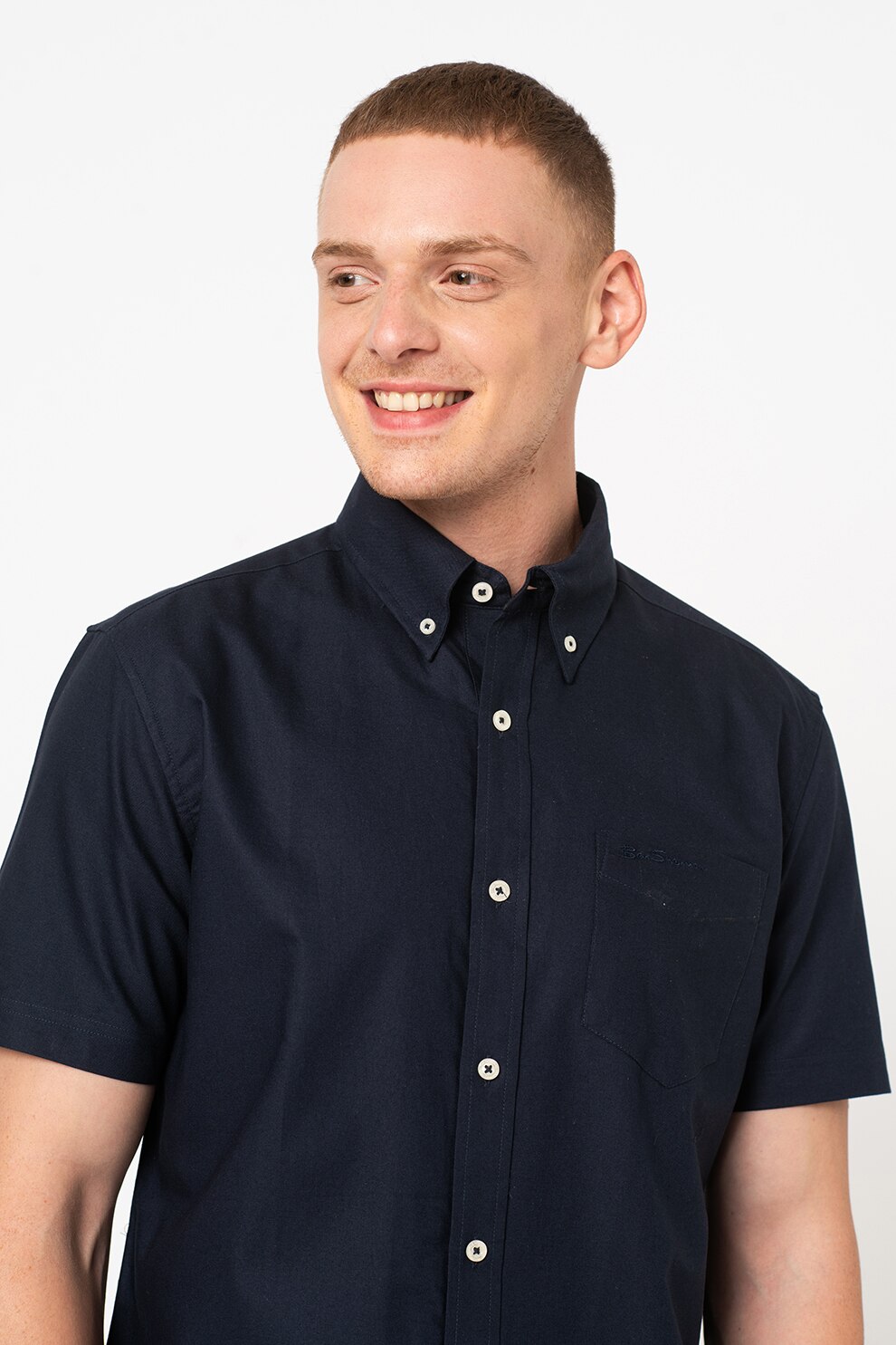 Ben Sherman, Camasa cu maneci scurte si buzunar pe piept, Bleumarin inchis