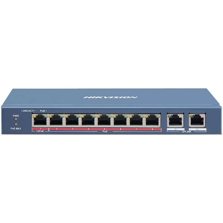 Switch Hikvision DS-3E0310HP-E, 6-Port, PoE