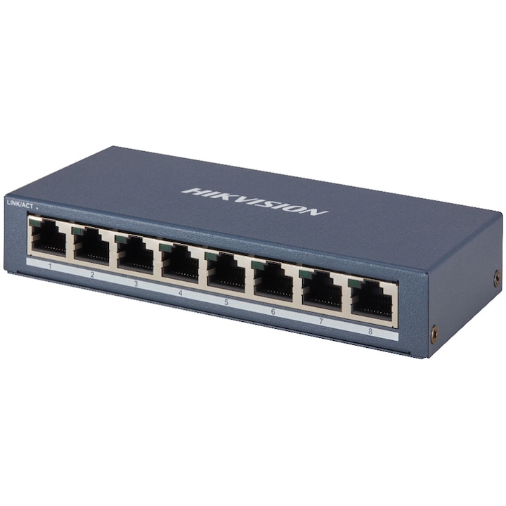 Switch Hikvision DS-3E0508-E(B), 8-Port Gigabit
