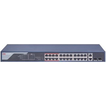 Switch Hikvision DS-3E0326P-E(B), 24-Port, PoE Switch Hikvision DS-3E0326P-E(B), 24-Port, PoE
