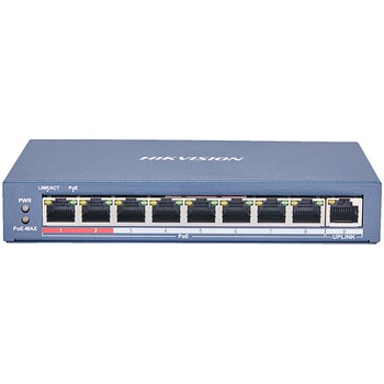 Switch Hikvision DS-3E0109P-E(C), 8-Port, PoE Switch Hikvision DS-3E0109P-E(C), 8-Port, PoE