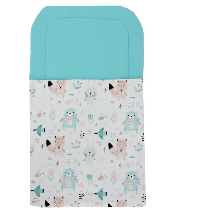 Port bebe, arici si iepurasi, turcoaz