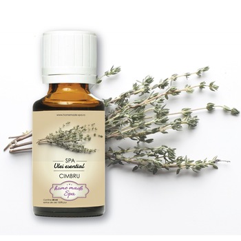 Ulei esential de Cimbru (Thymus Vulgaris) 10 ml, Homemade Spa Ulei esential de Cimbru (Thymus Vulgaris) 10 ml, Homemade Spa
