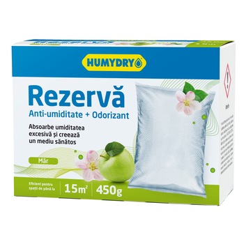 Rezerva absorbant de umiditate HUMYDRY COMPACT 450g, Mar Rezerva absorbant de umiditate HUMYDRY COMPACT 450g, Mar