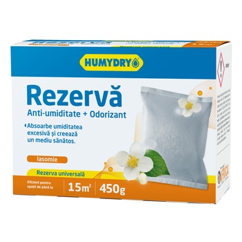 Rezerva absorbant de umiditate HUMYDRY COMPACT 450g, Iasomie Rezerva absorbant de umiditate HUMYDRY COMPACT 450g, Iasomie