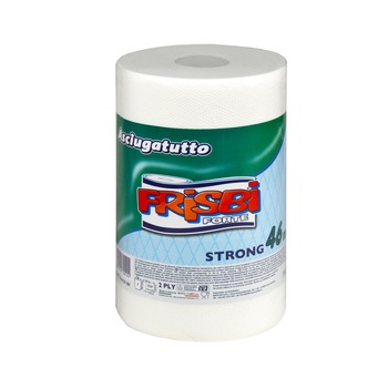 Rola prosop hartie FRISBI Forte, 2 straturi, 46 m, alb, 100% celuloza pura Rola prosop hartie FRISBI Forte, 2 straturi, 46 m, alb, 100% celuloza pura