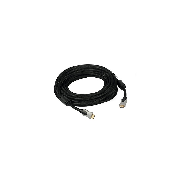 Cablu HDMI 10m aurit 28AWG v1.4 High Speed cu Ethernet
