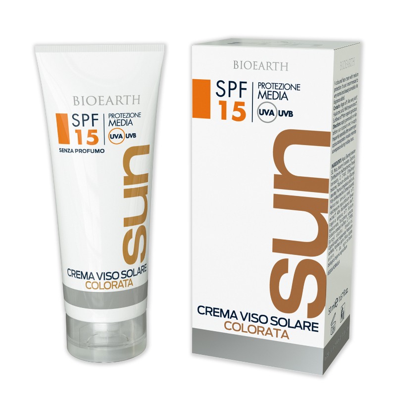 Crema solara ten SPF15 colorata Bioerth, 50ml
