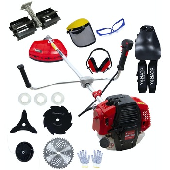 Motocoasa Yamato YM-X8000, 7.2CP, 10.000 RPM, 13 Accesorii Incluse, inclusiv dispozitiv tip prasitoare Motocoasa Yamato YM-X8000, 7.2CP, 10.000 RPM, 13 Accesorii Incluse, inclusiv dispozitiv tip prasitoare