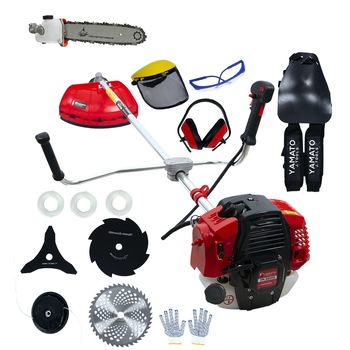 Motocoasa Yamato YM-X8000, 7.2CP, 10.000 RPM, 13 Accesorii Incluse, inclusiv dispozitiv tip drujba pentru taiat crengi Motocoasa Yamato YM-X8000, 7.2CP, 10.000 RPM, 13 Accesorii Incluse, inclusiv dispozitiv tip drujba pentru taiat crengi