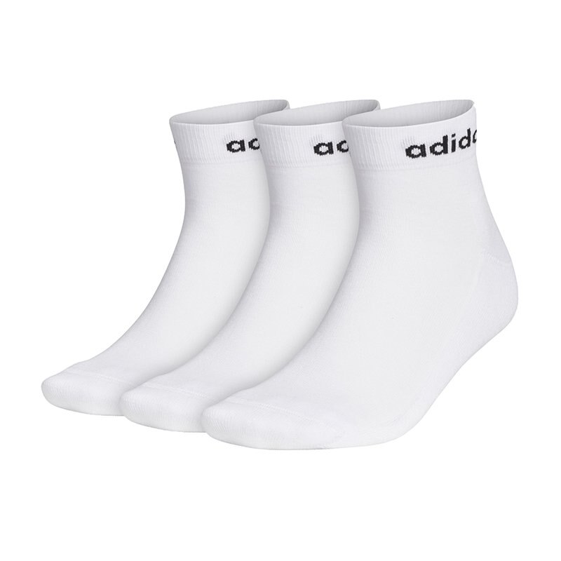 Set 3 Perechi Sosete Adidas Half-Cushioned GE1381, Alb