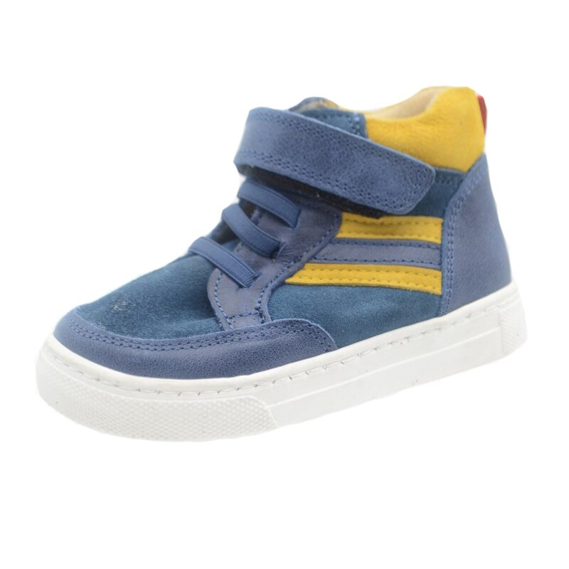 Ghete captusite din piele pentru baieti Mini Junior GHMJ1-23, Albastru 58763