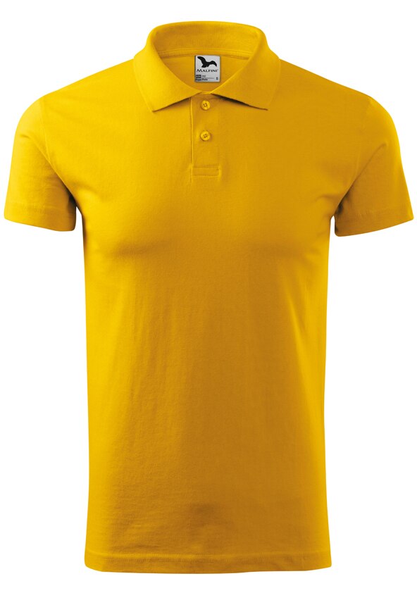 Tricou polo barbat, Malfini, bumbac 100%, Galben