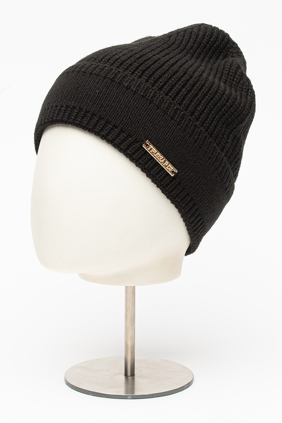 Trussardi, Caciula uni din amestec de lana, Negru