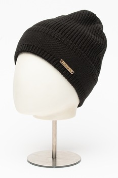 Trussardi, Caciula uni din amestec de lana, Negru Trussardi, Caciula uni din amestec de lana, Negru