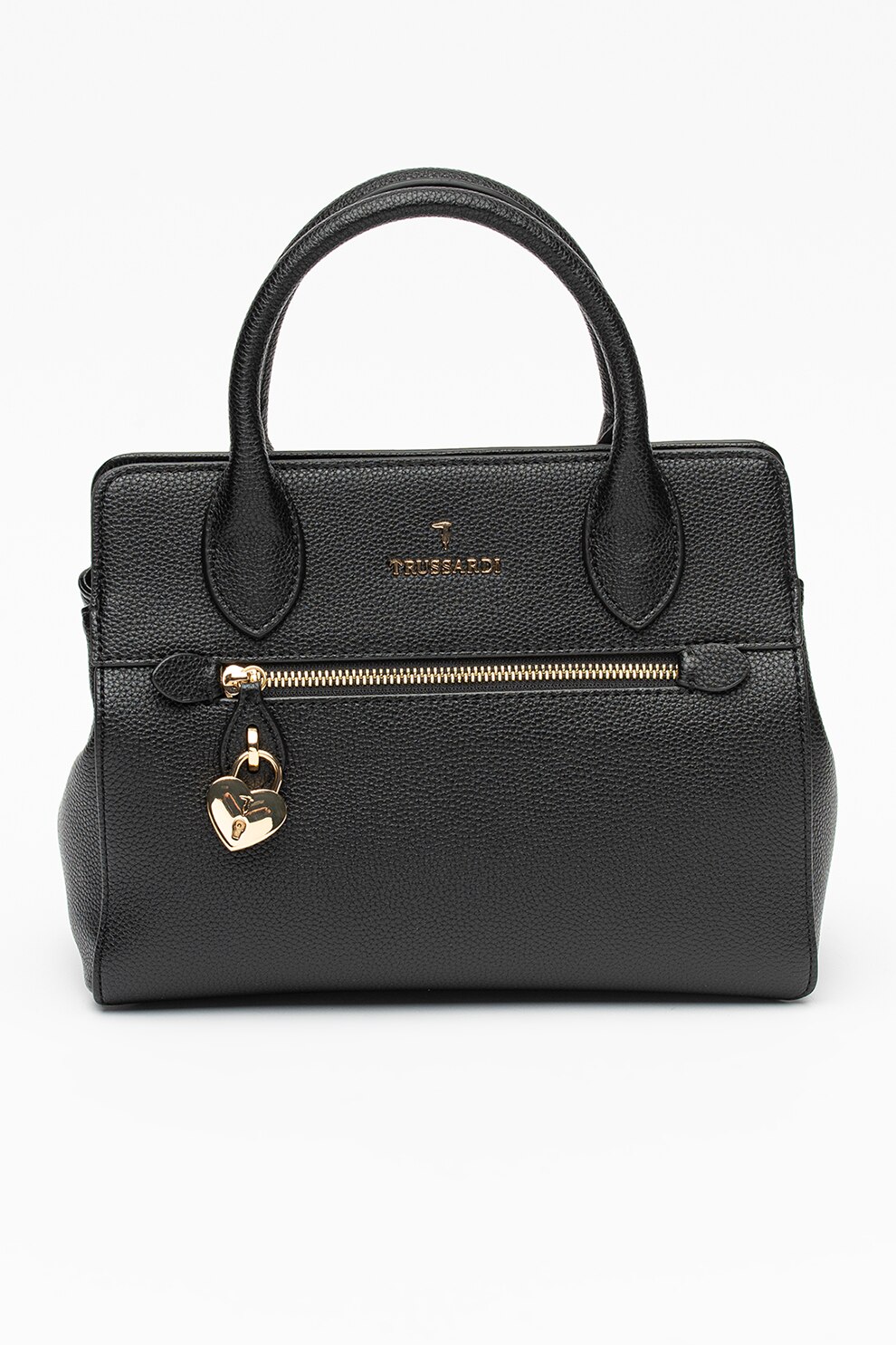 Trussardi, Geanta tote de piele ecologica Lily, Negru