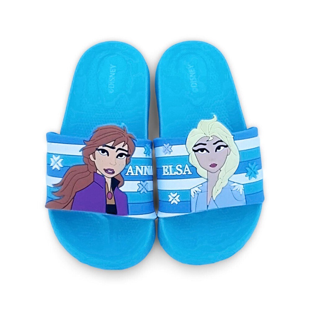 Papuci fete Frozen Anna Elsa 9263, Bleu