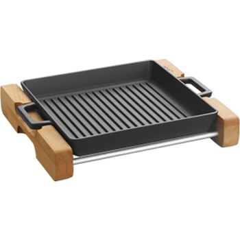 Tava grill 26 x 26 cm Lava din fonta Tava grill 26 x 26 cm Lava din fonta
