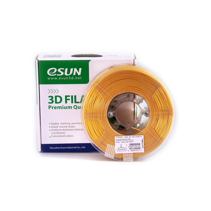 Консуматив ESUN за 3D принтер, ABS, 1.75 mm, 1 kg, Златист