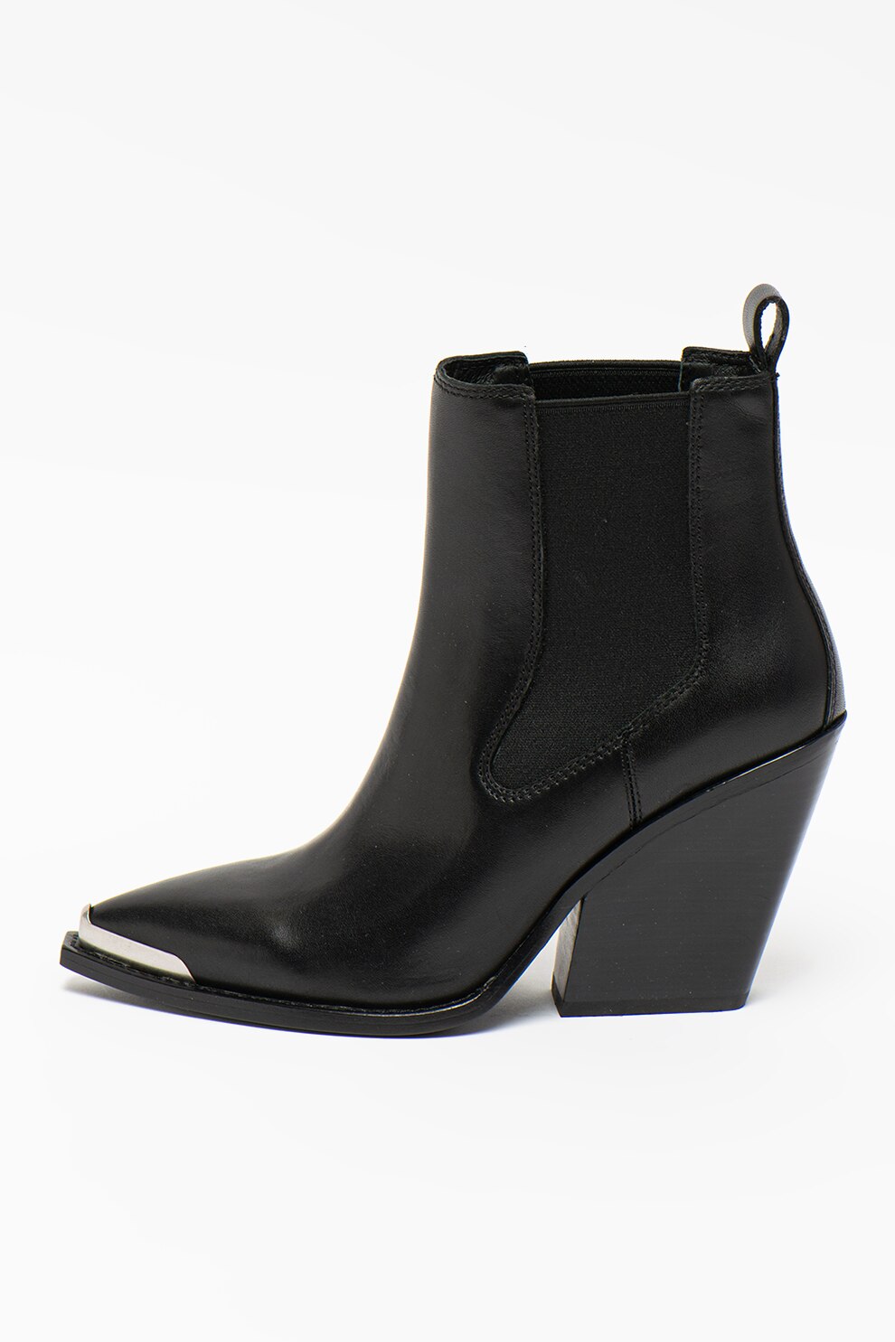 ASH, Botine Chelsea din piele intoarsa Bowie, Negru