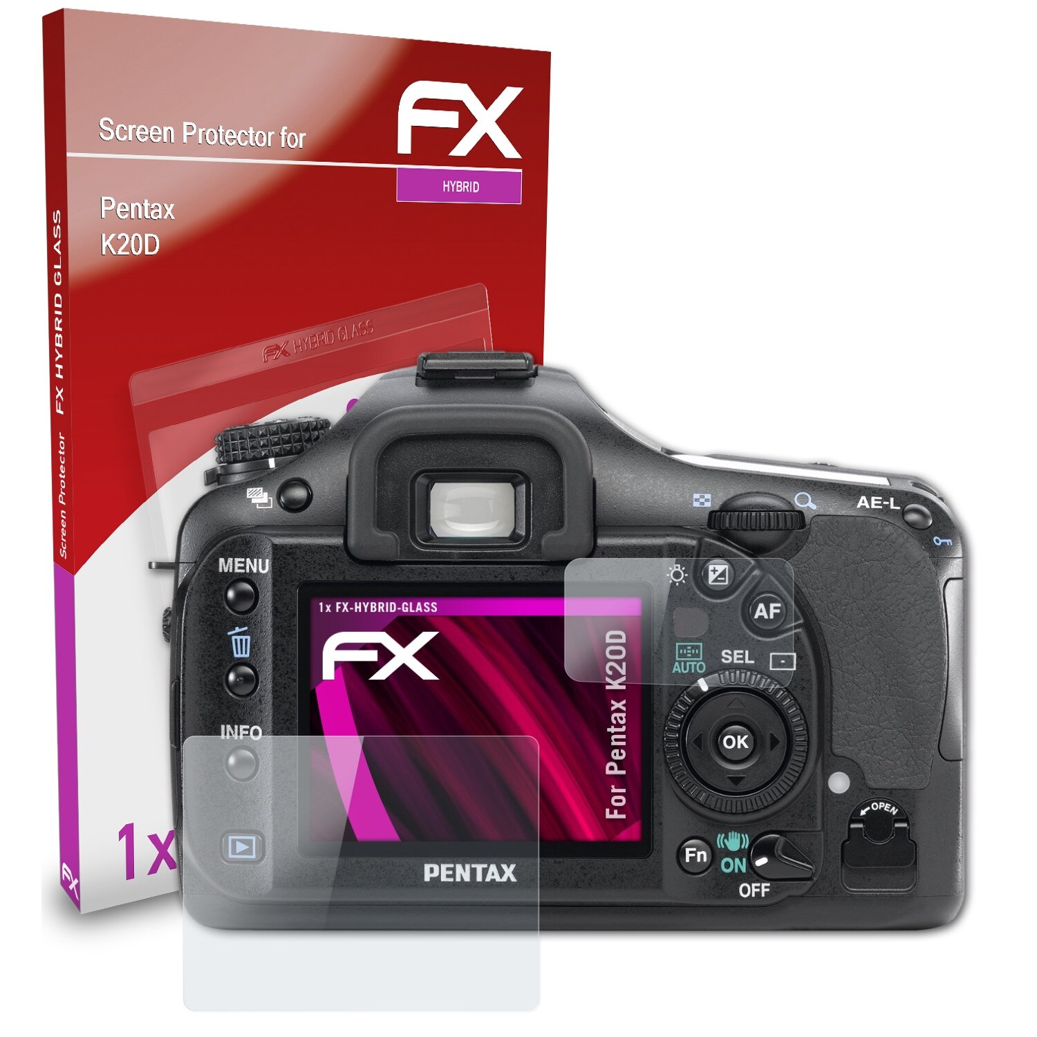 AtFoliX Displayfolie Für Pentax K20D – Ultraklar, Kratzfester Schutz (3er Set)