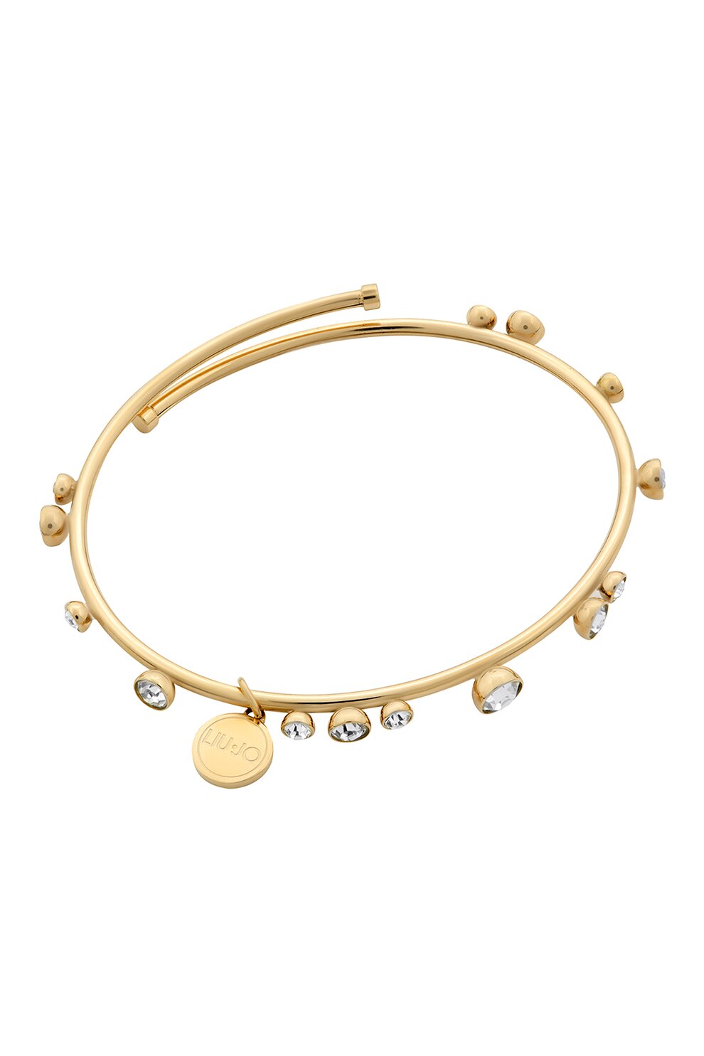 Liu Jo, Bratara decorata cu cristale de sticla, Auriu/Argintiu