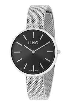 Liu Jo, Ceas quartz din otel inoxidabil cu bratara cu model plasa, Argintiu Liu Jo, Ceas quartz din otel inoxidabil cu bratara cu model plasa, Argintiu