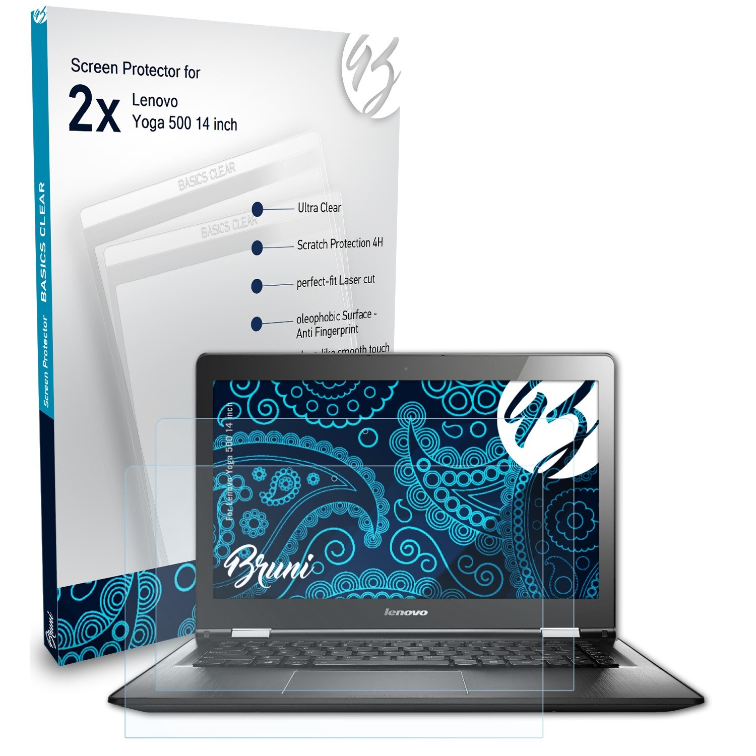 Lot De 2 Protecteurs D'écran Bruni Pour Lenovo ThinkPad Yoga 14 - Anti-rayures & Anti-trace