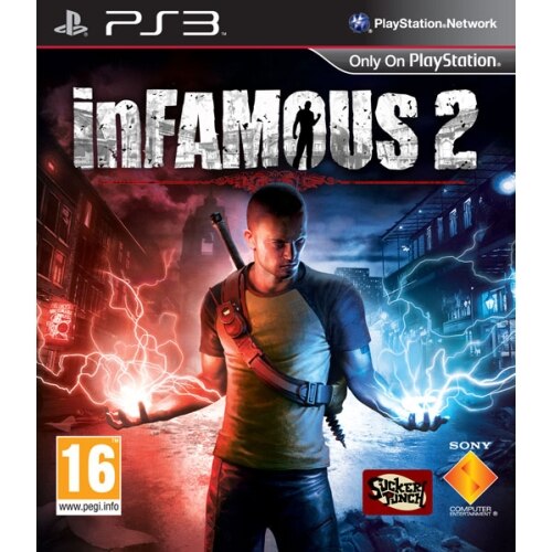 Consola Sony Playstation 3 Slim, 320GB, Neagra + Joc Infamous 2