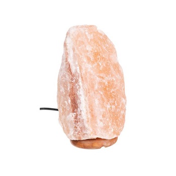 Lampa de birou cu cristale de sare, cu intrerupator si suport de lemn, 3-5kg, 220V, portocaliu Lampa de birou cu cristale de sare, cu intrerupator si suport de lemn, 3-5kg, 220V, portocaliu