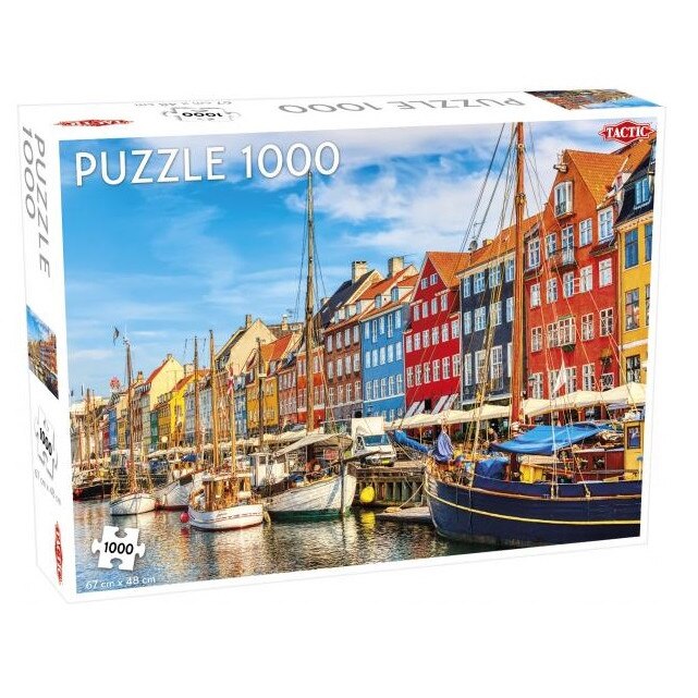 Puzzle Tactic Nyhavn Copenhaga 67 x 48 cm 1000 de Piese