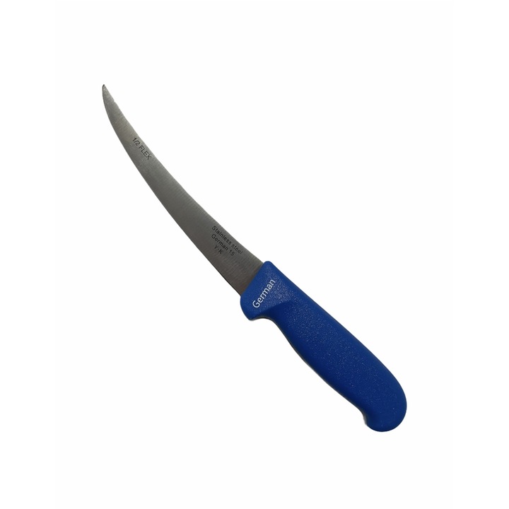 OEM TS-27721 Henteskés, ívelt penge 15cm, kék