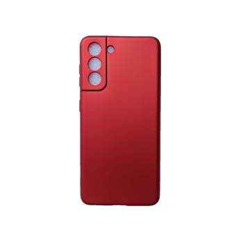 Husa compatibila cu Samsung Galaxy S21 - Silicon Slim, Rosu Husa compatibila cu Samsung Galaxy S21 - Silicon Slim, Rosu