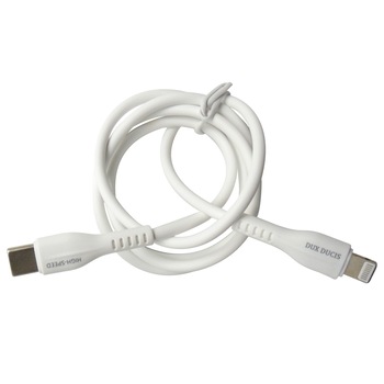 Cablu date si incarcare Dux Ducis K-V Series Lightning - USB Type C alb, 20W, 1m, pentru dispozitive Apple Cablu date si incarcare Dux Ducis K-V Series Lightning - USB Type C alb, 20W, 1m, pentru dispozitive Apple