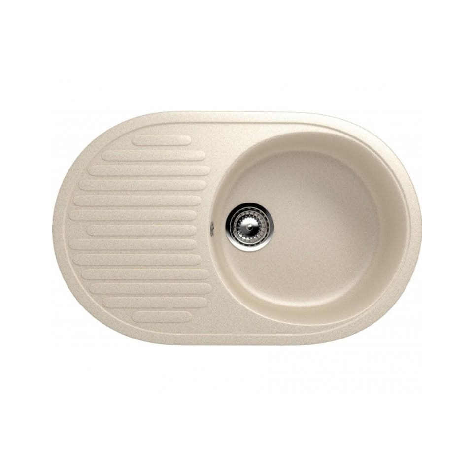 Chiuveta ovala de bucatarie ulgran u-107-328 bej din compozit