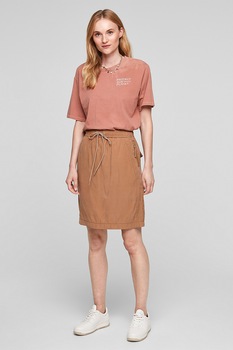 s.Oliver, Fusta cu snur in talie, Oranj persan s.Oliver, Fusta cu snur in talie, Oranj persan