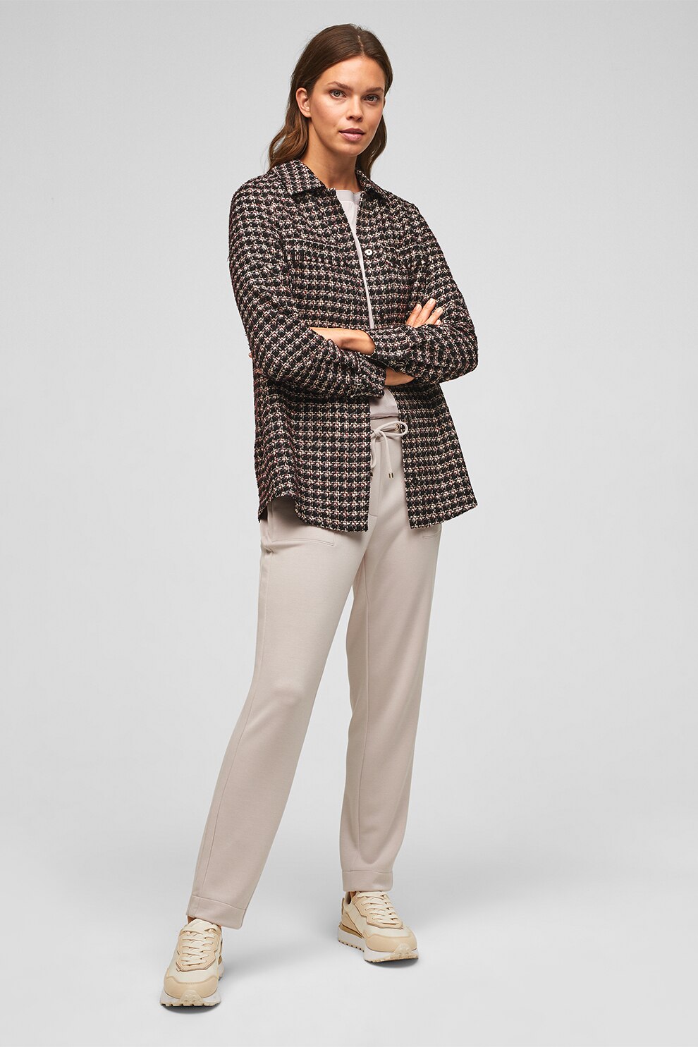 s.Oliver, Pantaloni jogger din jerseu, Roz pal