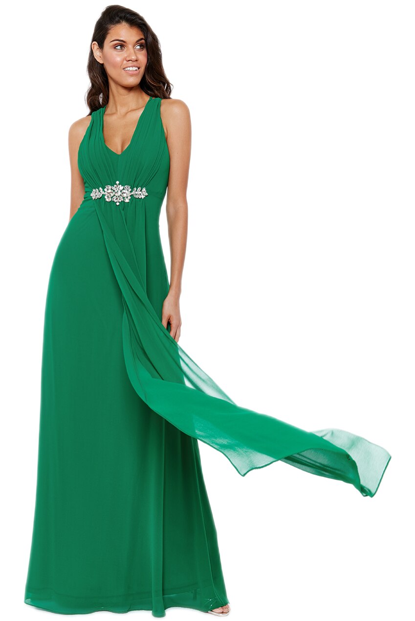 Rochie ocazie city goddess GD 807, Verde