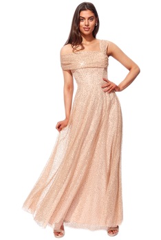 Rochie ocazie, City Goddess GD 2696, Crem Rochie ocazie, City Goddess GD 2696, Crem