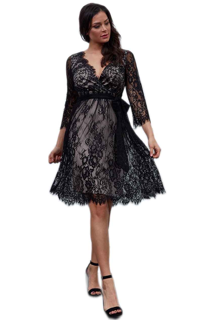Rochie ocazie city goddess GD 1577, Negru