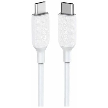 Cablu Anker PowerLine III, USB-C USB-C, 0,9m, Alb Cablu Anker PowerLine III, USB-C USB-C, 0,9m, Alb