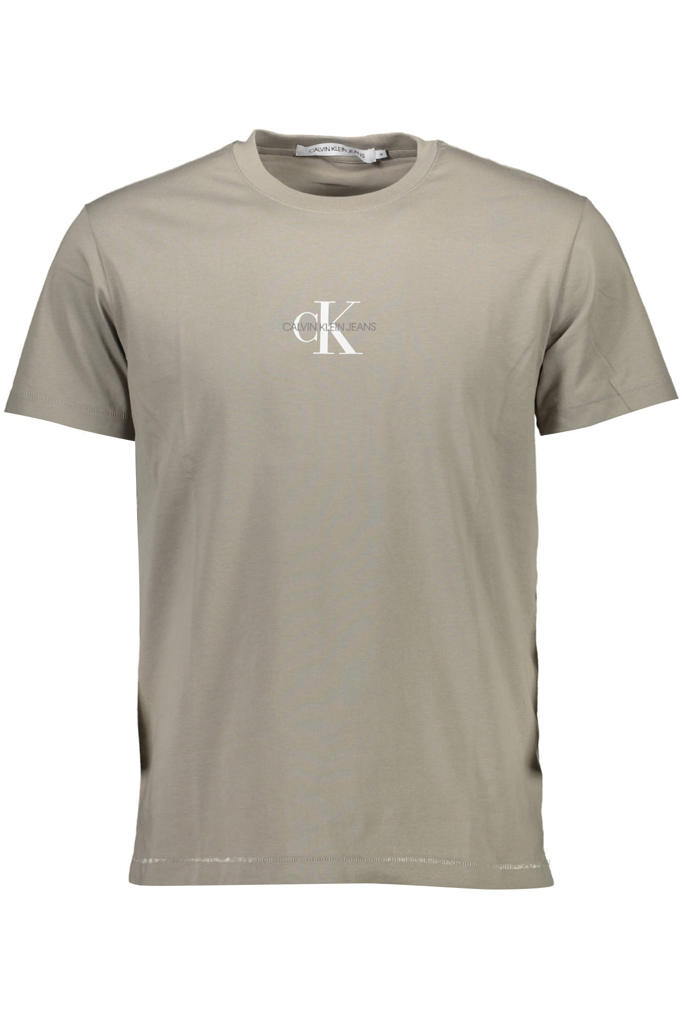 Tricou Barbati , CALVIN KLEIN, Logo, Alb, Gri