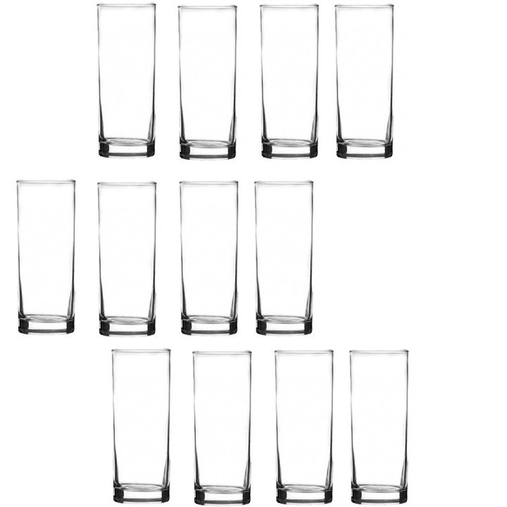Комплект стъклени чаши за вода Uniglass Classico, 12 броя, 330 мл