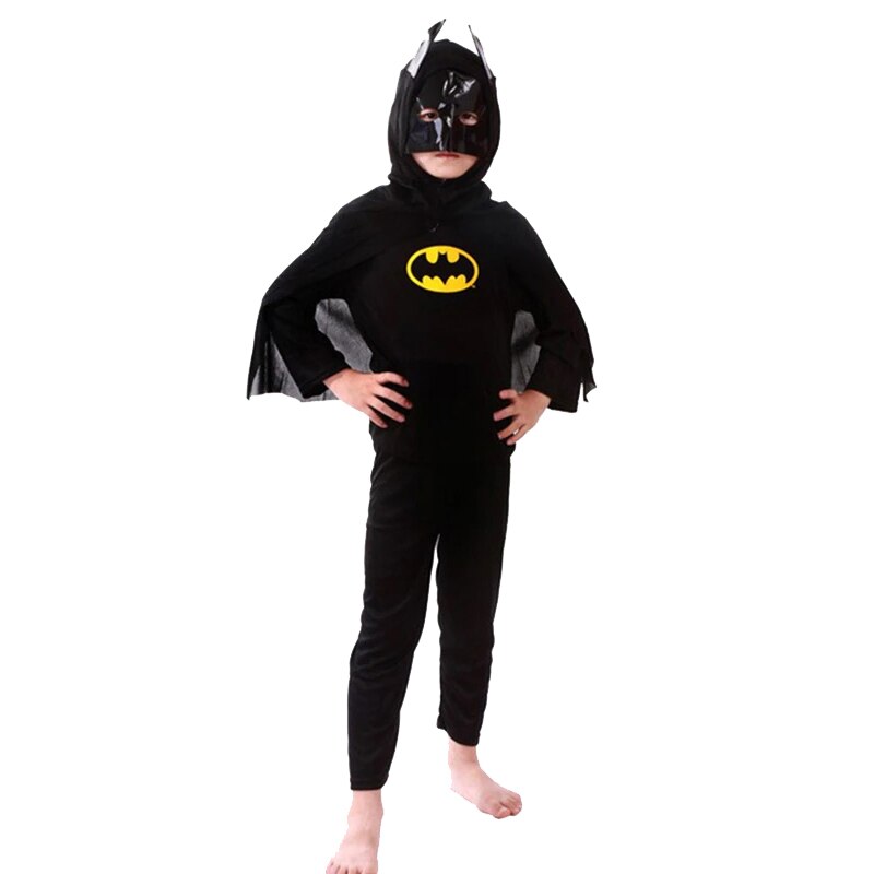 Costum serbare pentru copii, model Batman, marimea 7-9 ani, negru