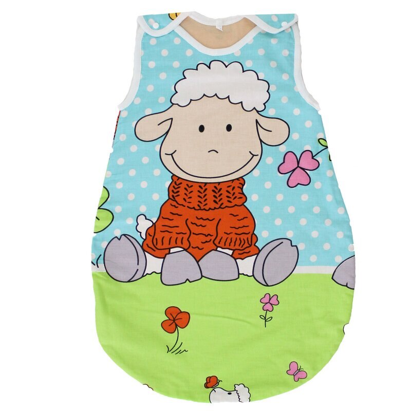 Sac de dormit, vara, oite turcoaz 68 - 80 cm