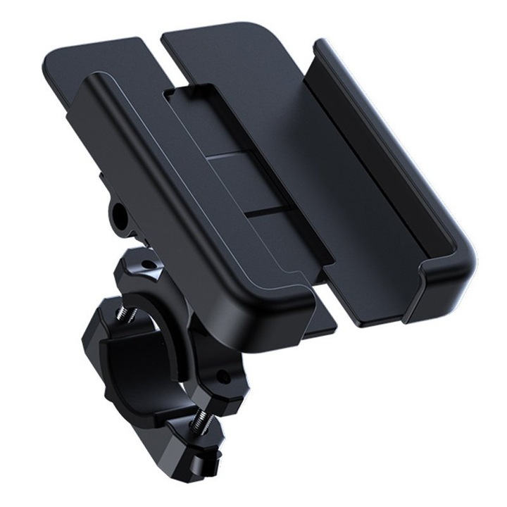 Suport universal bicicleta/moto Joyroom JR-ZS252, rotire 360 grade, aluminiu, Negru