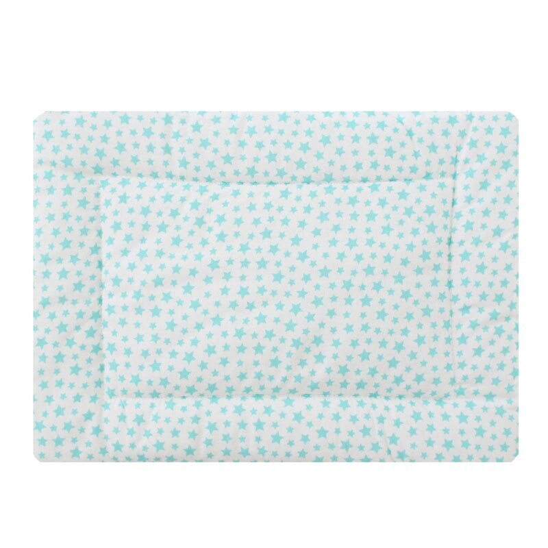 Perna slim, alba cu stelute verzi, 37 x 28 cm