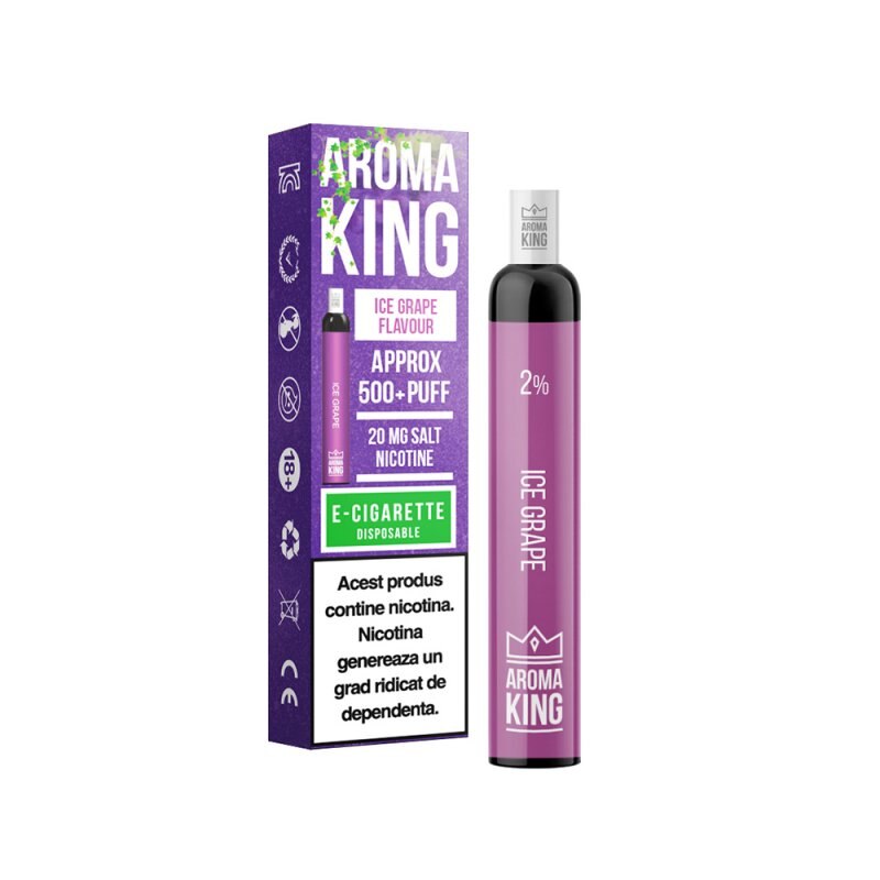 Tigara Electronica de Unica Folosinta, Puff Bar Aroma King - Grape Ice
