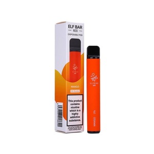 Kit tigara electronica de unica folosinta, Elf Bar - Mango Ice, 0mg,  autonomie 600 PUFF